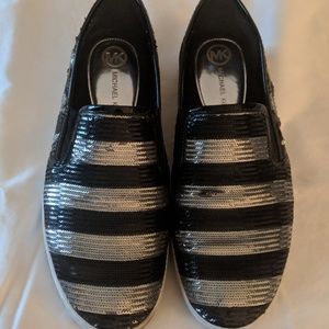 Michael Kors sequin slip on sneakers